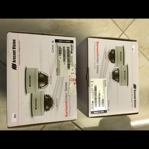 180* view ip camera with 4 lens in 1 console